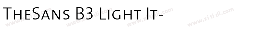 TheSans B3 Light It字体转换